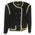 Chanel Rock Anzug Schwarz Weiß Wolle  ref.174679