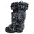 Chanel Boots Black Grey Leather Synthetic  ref.174730