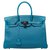 Hermès Birkin 35 Turquoise Leather  ref.174740