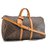 Louis Vuitton Keepall Bandouliere 55 Brown Cloth  ref.174748