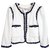 Chanel giacca in finta pelliccia Bianco Cotone  ref.174808