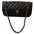Timeless Chanel Black Leather  ref.174842