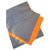Hermès Round trip Orange Grey Silk Cashmere  ref.174943