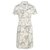 Chanel vestido original com estampa de logotipo vintage Multicor Seda  ref.175032
