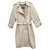 womens Burberry vintage t trench coat 44 with removable lining, Perfect condition Beige Cotton Polyester  ref.175047
