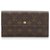Louis Vuitton Brown Monogram Porte Tresor International Cloth  ref.175101
