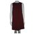 Tara Jarmon Vestido cor de vinho com zíper exposto Bordeaux Poliéster Viscose Elastano  ref.175265