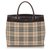 Burberry Brown House Check Canvas Tote Bag Multiple colors Beige Leather Cloth Cloth  ref.175398
