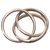 Tiffany & Co Ring three rings Silvery Silver  ref.175541