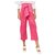 Autre Marque Paper London cropped twin trousers Pink Cotton Elastane  ref.175545