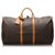 Louis Vuitton Brown Monogram Keepall 60 Leather Cloth  ref.175591