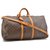 Louis Vuitton Keepall 60 Brown Cloth  ref.175641