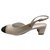 SLINGBACK CHANEL SLING COME NUOVO Bianco Pelle  ref.175782