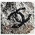 Borsa shopping shouder con paillettes Chanel Nero Argento - vista 3
