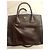 Bolso de mano Prada Saffiano de piel marrón oscuro - vista 3