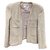 Chanel Jackets Beige Cotton Wool Viscose Linen Polyamide  ref.175965