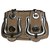 B Bag Fendi Handbags Silvery Beige Leather Straw  ref.176390