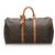 Louis Vuitton Brown Monogram Keepall 50 Leather Cloth  ref.176474