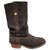 Céline Camarais boots p 38 Dark brown Deerskin  ref.176572