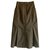 Cacharel vintage 90s skirt Olive green Cotton  ref.176632