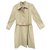 Burberry woman raincoat vintage t 40 Beige Cotton Polyester  ref.176701