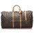 Louis Vuitton Brown Monogram Keepall Bandouliere 55 Leather Cloth  ref.176723