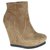 Pura Lopez Boots Beige Suede  ref.176807