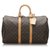 Louis Vuitton Brown Monogram Keepall 45 Leather Cloth Pony-style calfskin  ref.177019
