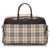 Burberry Brown House Check Canvas Travel Bag Multiple colors Beige Leather Cloth Pony-style calfskin Cloth  ref.177025