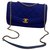 Diana Chanel Blue Leather  ref.177043