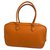 Plume Hermès Hermes Orange Leather  ref.177179