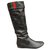 Gucci p flat boots 38,5 Black Lambskin  ref.177522