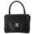 Coco Handle Chanel Coco Timeless Classic Top Handle Black Leather  ref.177559