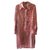 Autre Marque Vestido abrigo con lentejuelas rosas Metal  ref.177583