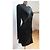 Abito Pierre Balmain Nero in Viscosa con Zip Dorate - vista 7