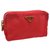 Prada Clutch Bag Vermelho Lona  ref.177679