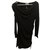 Alice by Temperley Asymmetrisches Kleid Schwarz Baumwolle Modal  ref.177680