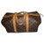 Keepall Louis Vuitton Bolsa de viaje Castaño Paño  ref.177726