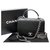 Chanel Black top handle flap bag Leather  ref.177732