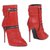 Giuseppe Zanotti red biker boots Leather  ref.177820