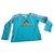 T-shirt manica lunga Adidas Blu Cotone  ref.177823