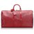 Louis Vuitton Red Epi Keepall 55 Rot Leder  ref.177943