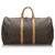 Louis Vuitton Brown Monogram Keepall 55 Leather Cloth  ref.177969