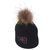 Autre Marque ponpon fox hat Preto Lã  ref.178080