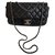 Timeless Chanel Black Leather  ref.178104