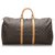 Louis Vuitton Brown Monogram Keepall 55 Leather Cloth  ref.178208