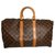 Louis Vuitton KEEPALL 45 Tissu Marron  ref.178473