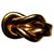 Hermès Quadratischer Ring. Golden Vergoldet  ref.178750