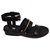 ,New Balenciaga Sandals 37,5 Black Leather  ref.178884