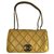 Timeless Chanel Amarelo Couro  ref.178949